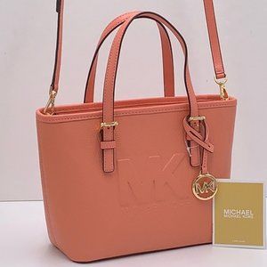 Michael Kors Xs Cryl Conv Tz Tote Sherbert Leather